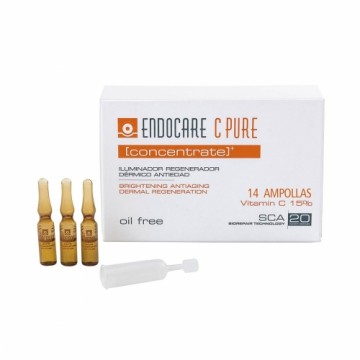 Izgaismojošs iedeguma losjons Endocare C Pure Concentrate 14 x 1 ml Ampulas