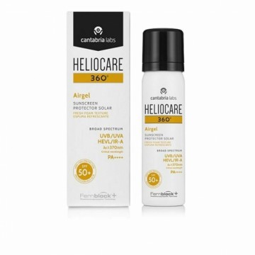 Sauļošanās krēms sejai Heliocare Airgel Melns Spf 50 60 ml Fotoimūnaizsardzības līdzeklis