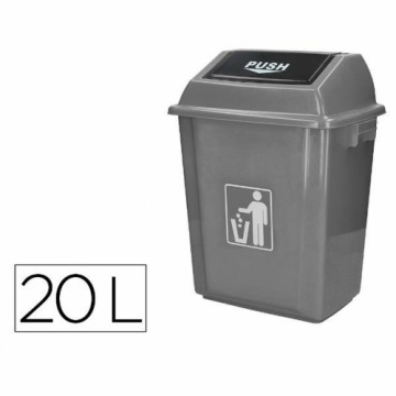 Atkritumu tvertne Q-Connect KF16748 Pelēks Plastmasa 20 L