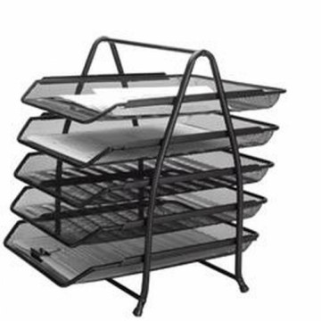 Set of organiser trays Q-Connect KF18474 Black Metal (1 Unit)