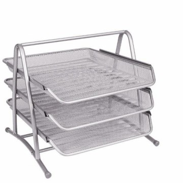 Set of organiser trays Q-Connect KF03306 Grey A4 Aluminium (1 Unit)