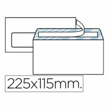 Envelopes Liderpapel SB09 White Paper 115 x 225 mm (25 Units)