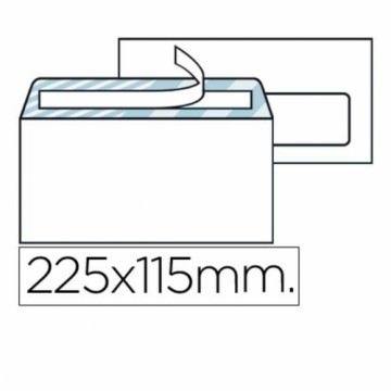 Aploksnes Liderpapel SB07 Balts Papīrs 115 x 225 mm (500 gb.)