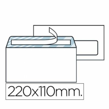 Envelopes Liderpapel SB06 White Paper 110 x 220 mm (500 Units)