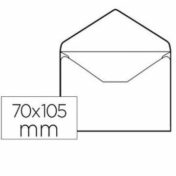 Envelopes Liderpapel SB03 White Paper 70 x 105 mm (5 Units)