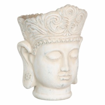 Planter Cream Terracotta Buddha Oriental 18,4 x 18,4 x 25,6 cm