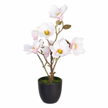 Bigbuy Home Декоративное растение полиэстер полиэтилен Железо 25 x 25 x 49 cm Magnolia