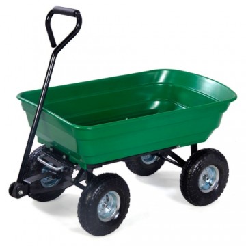 Herzberg Home & Living Herzberg HG-8028-50: 50L Wheel Barrow Dump Cart