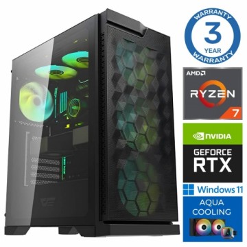 INTOP AQUA Ryzen 7 7700X 32GB DDR5 2TB SSD M.2 NVME+2TB RTX4060Ti 8GB WIN11Pro