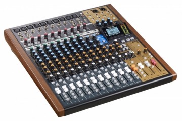 Tascam MODEL 16 audio mixer 16 channels 20 - 30000 Hz Black, Gold, Wood