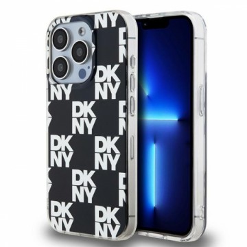 DKNY DKHCP15LHDLCEK iPhone 15 Pro 6.1" czarny|black hardcase IML Checkered Mono Pattern