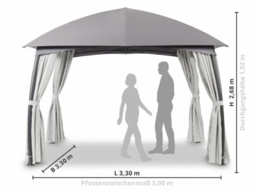 Dārza lapene MILENA 3.3x3.3 m