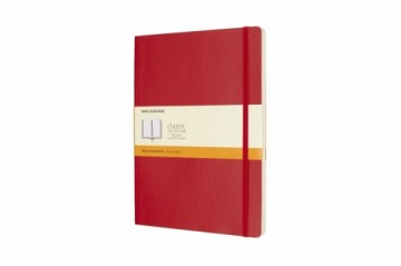 Записная книжка Moleskine Classic 19х25см, линейка, мягкая обложка, красная