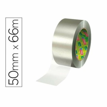 Adhesive Tape TESA 58297-00000-00 Transparent Silver 50 mm Ecological 66 m Packaging (1 Unit) (12 Pieces)