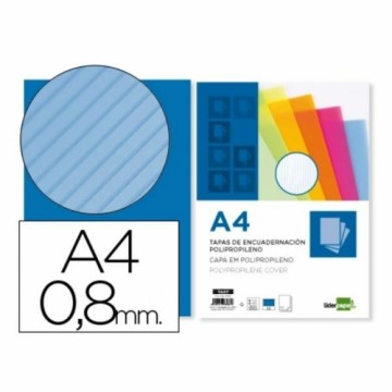 Set of lids Liderpapel TA07 Cardboard Blue (50 Units)