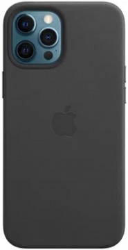 MHKM3ZE|A Apple Leather Magsafe Cover for  iPhone 12 Pro Max Black