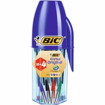 Šķidrās tintes pildspalva Bic 929081 1 mm Zils Daudzkrāsains (20 gb.)