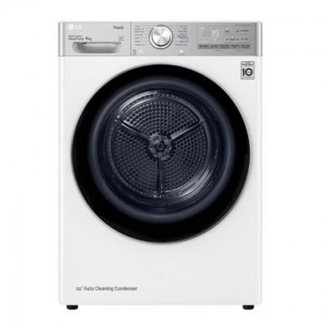 LG | Dryer Machine | RH90V9AV2QR | Energy efficiency class A+++ | Front loading | 9 kg | LED | Depth 69 cm | Wi-Fi | White