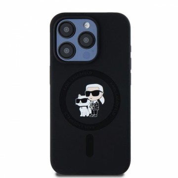 Karl Lagerfeld KLHMP13LSCMKCRHK iPhone 13 Pro | 13 6.1" czarny|black hardcase Silicone Karl & Choupette MagSafe