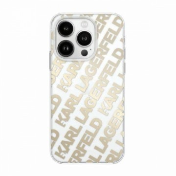 Karl Lagerfeld KLHCP15SHKFOEMD iPhone 15 | 14 | 13 6.1" złoty|gold hardcase IML Fullover  Logo