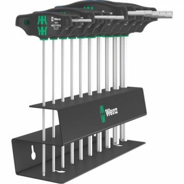 Wera 454/10 HF Set Imperial 2 Quergriff-Schraubendreher + Rack, 10-teilig