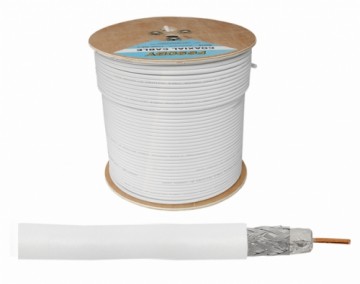 Lexton F660 1.1CCS koaksiālais kabelis 300 m, balts, 1.1CCS+64*0.12Al.