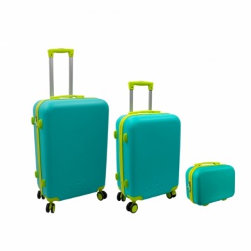 Ordinett Комод набор из 3 шт 60L (42x25x64cm) + 43L (36x23x56cm) + 15L (24x17x33cm) зеленый