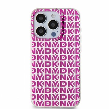 DKNY PC|TPU Repeat Pattern Case for iPhone 15 Pro Max Pink