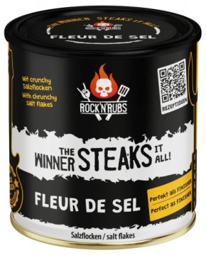 Rock 'n' Rubs ROCK'N'RUBS Prieskoniai "The Winner Steaks it All - Fleur de Sel" druska, 140 g