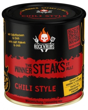 Rock 'n' Rubs ROCK'N'RUBS Prieskoniai "The Winner Steaks it All - Chili Style" (kepsniams), 180 g