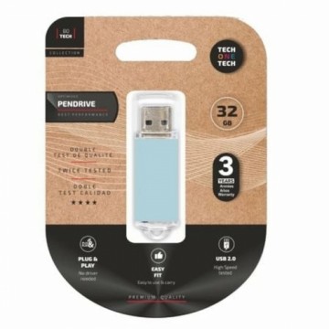 USB Zibatmiņa Tech One Tech TEC3010-32 Zils 32 GB