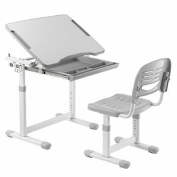 Hismart Screw-Locking Height Adjustable Kids Desk and Full-Backrest Chair Set