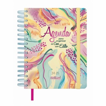 Diary Finocam Talkual Style Multicolour Quarto 15,5 x 21,7 cm 2024-2025