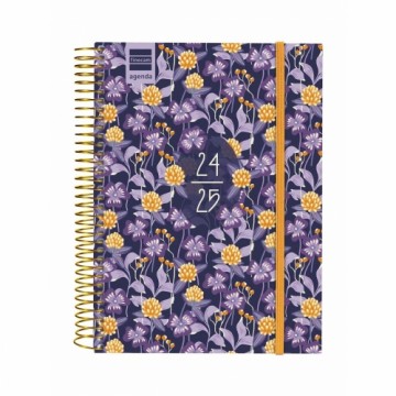 Diary Finocam Multicolour Quarto 15,5 x 21,2 cm 2024-2025