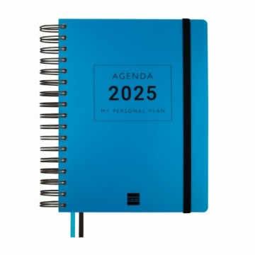 Diary Finocam Tempus Blue Quarto 15,5 x 21,7 cm 2024-2025