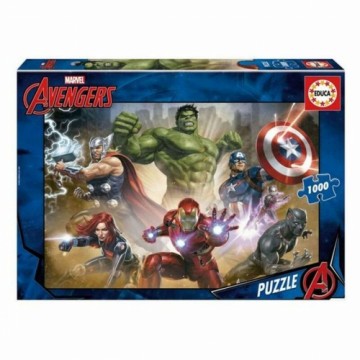 Puzle un domino komplekts Educa Avengers 68 x 48 cm 500 Daudzums 1000 Daudzums (1 gb.)