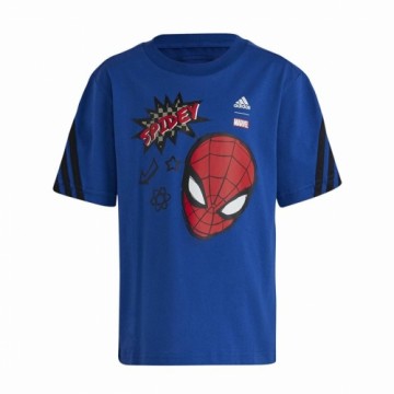 Детский Футболка с коротким рукавом Adidas Spider-Man Синий