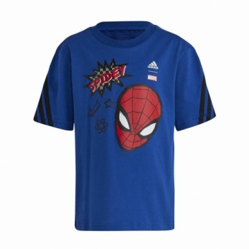 Krekls ar Īsām Piedurknēm Bērniem Adidas Spider-Man Zils
