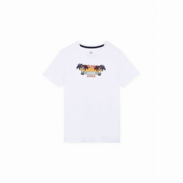 Child's Short Sleeve T-Shirt Jack & Jones Jjsummer Smu Vibe Tee White