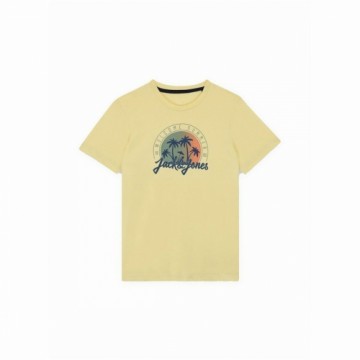 Child's Short Sleeve T-Shirt Jack & Jones Jjsummer Smu Vibe Tee Yellow