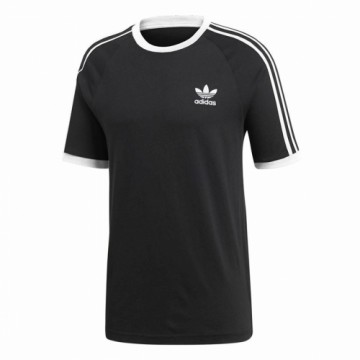 Vīriešu Krekls ar Īsām Piedurknēm Adidas 3 stripes Melns