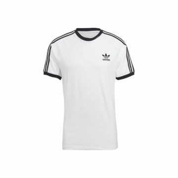 Men’s Short Sleeve T-Shirt Adidas 3 stripes White