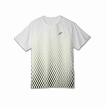 Men’s Short Sleeve T-Shirt Brooks Atmosphere 2.0 White