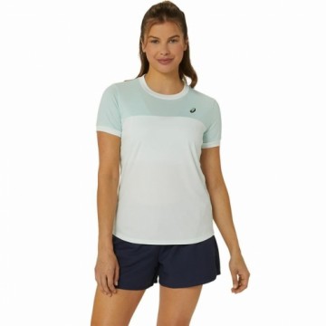 Short-sleeve Sports T-shirt Asics Court White Lady Tennis