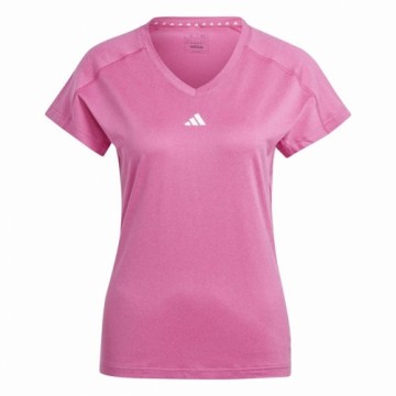 Sieviešu Krekls ar Īsām Piedurknēm Adidas Essentials Rozā Ceriņš