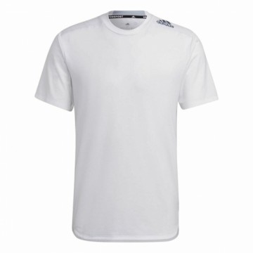 Men’s Short Sleeve T-Shirt Adidas D4T White