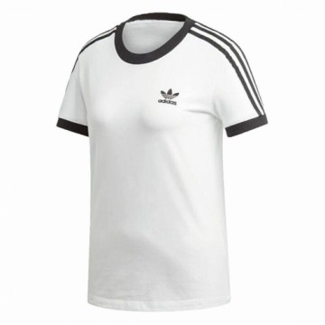 Women’s Short Sleeve T-Shirt Adidas 3 stripes White