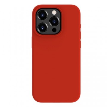 Evelatus Премиум Мягкого прикосновения Силиконовый чехол-крышка для Apple iPhone 15 Pro Max Красный