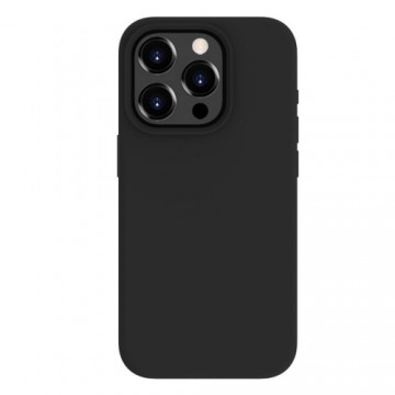 Evelatus Premium Mīksta pieskāriena silikona aizmugures maks-apvalks priekš iPhone 15 Pro Max Melna