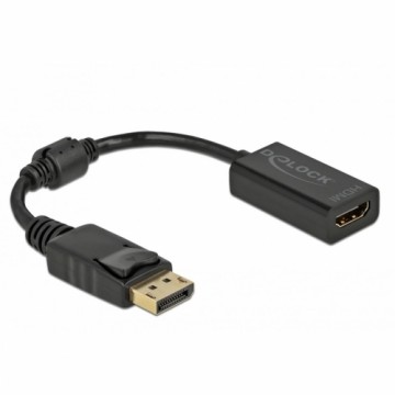 Адаптер для DisplayPort на HDMI DELOCK 61011 Чёрный 15 cm